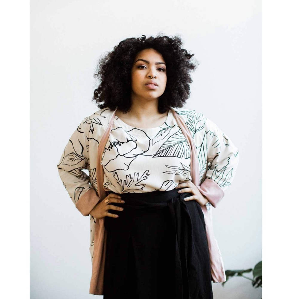 Sseko Reversible Blazer in Secret Garden/Blush